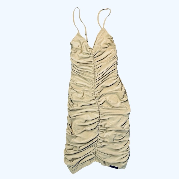 NWT New Rta Adriana Mini Sesame Beige Dress Size XL - Picture 3 of 11